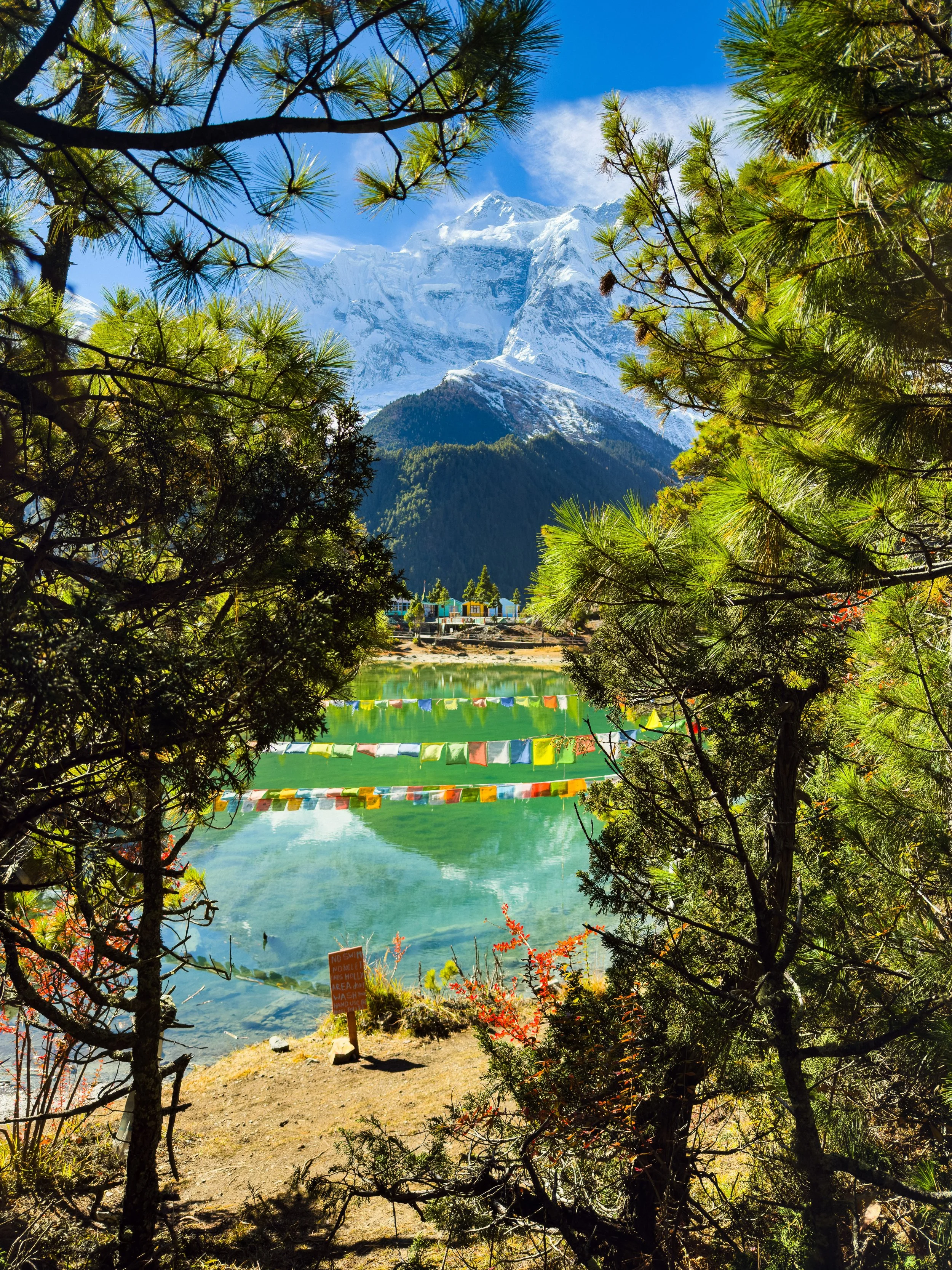 Green Lake, enroute Manang from Upper Pisang enroute Annapurna Circuit Trek