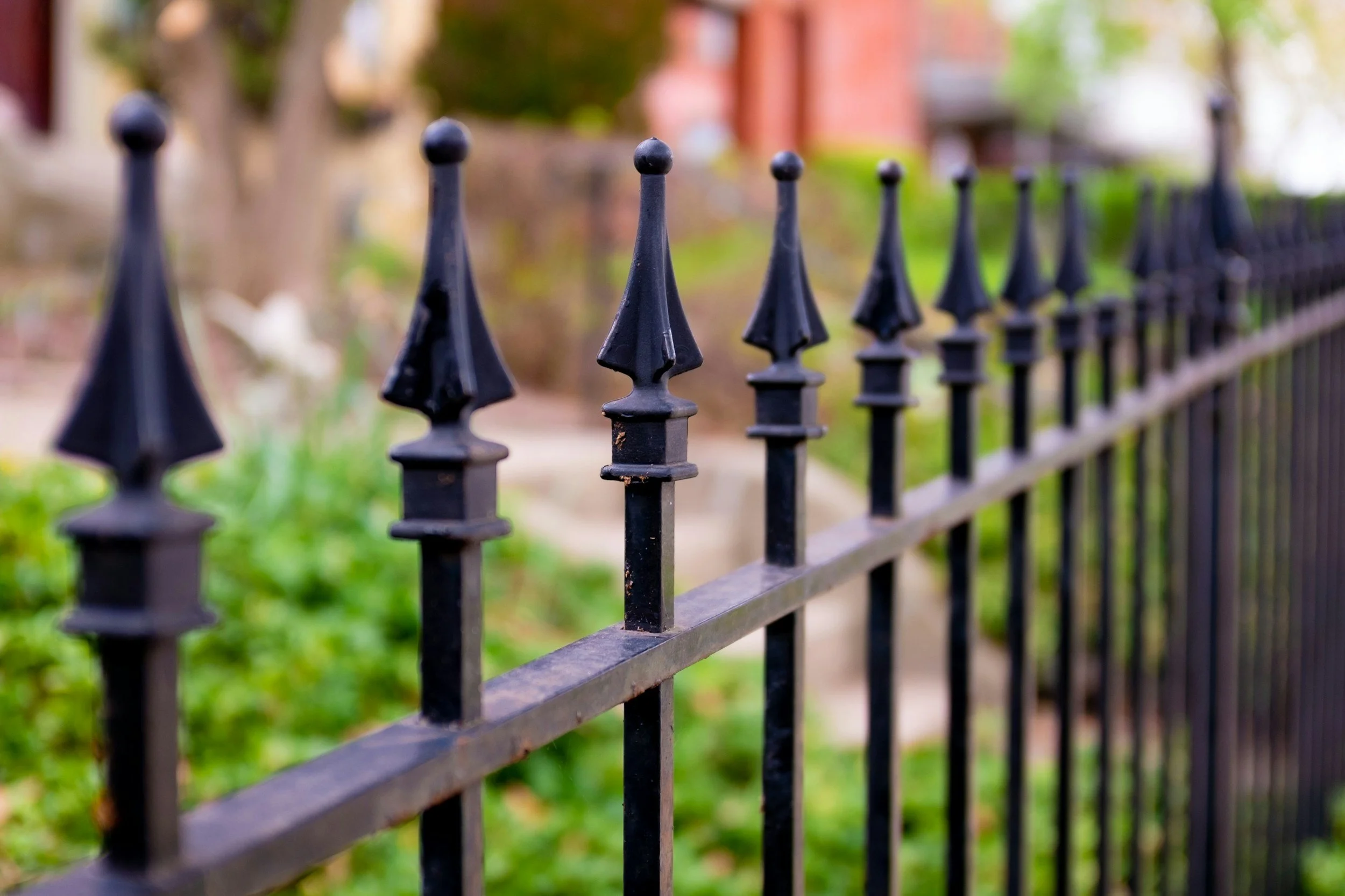 Boundary fence between neighbouring residential properties