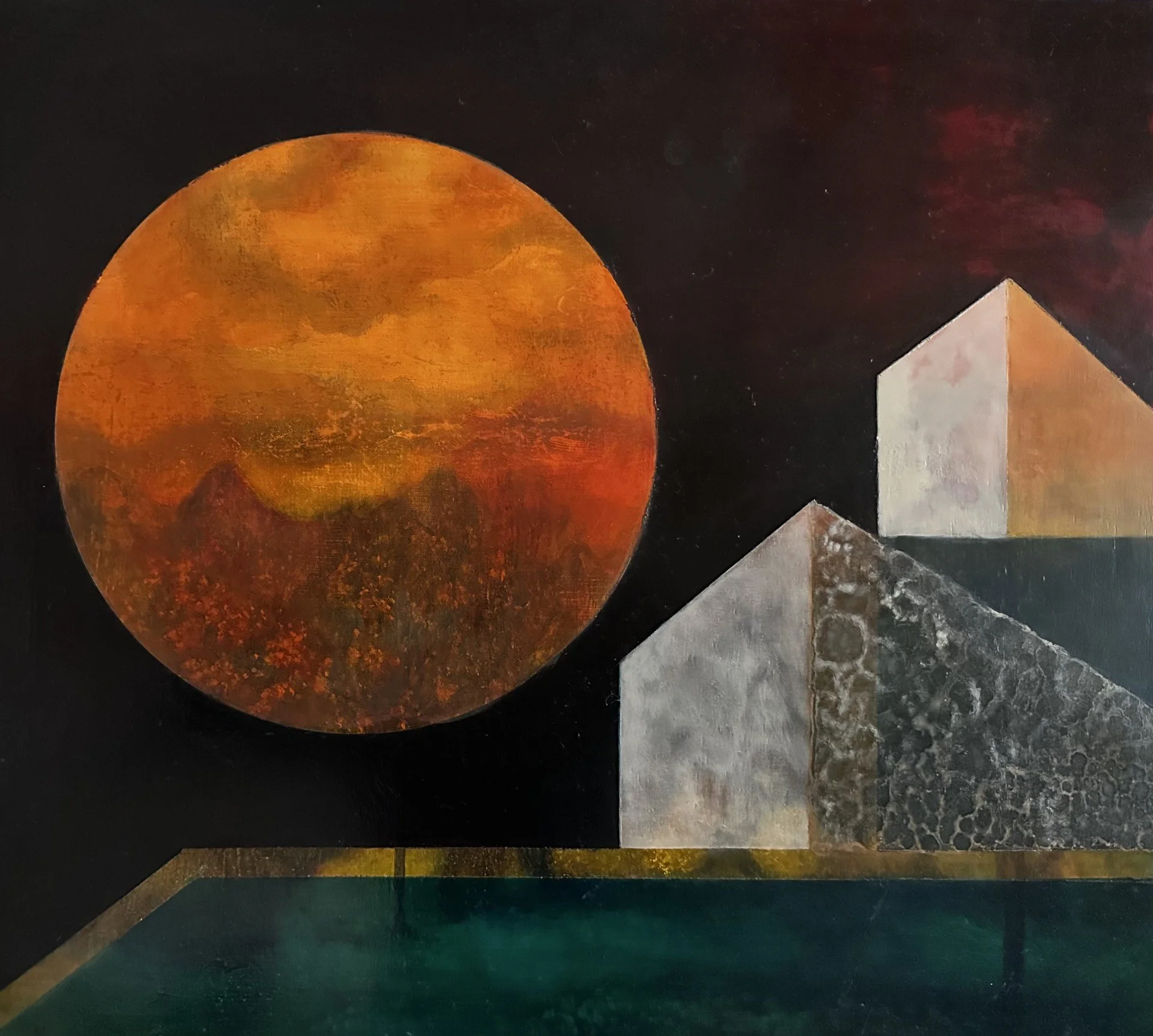 Moon landing 45x50cm