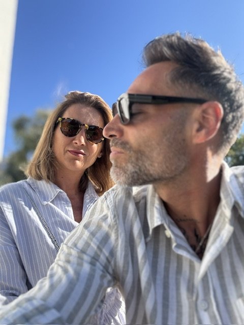Vanessa & Carlo enjoying time together, reflecting the personal story behind their culinary and hospitality experiences.
