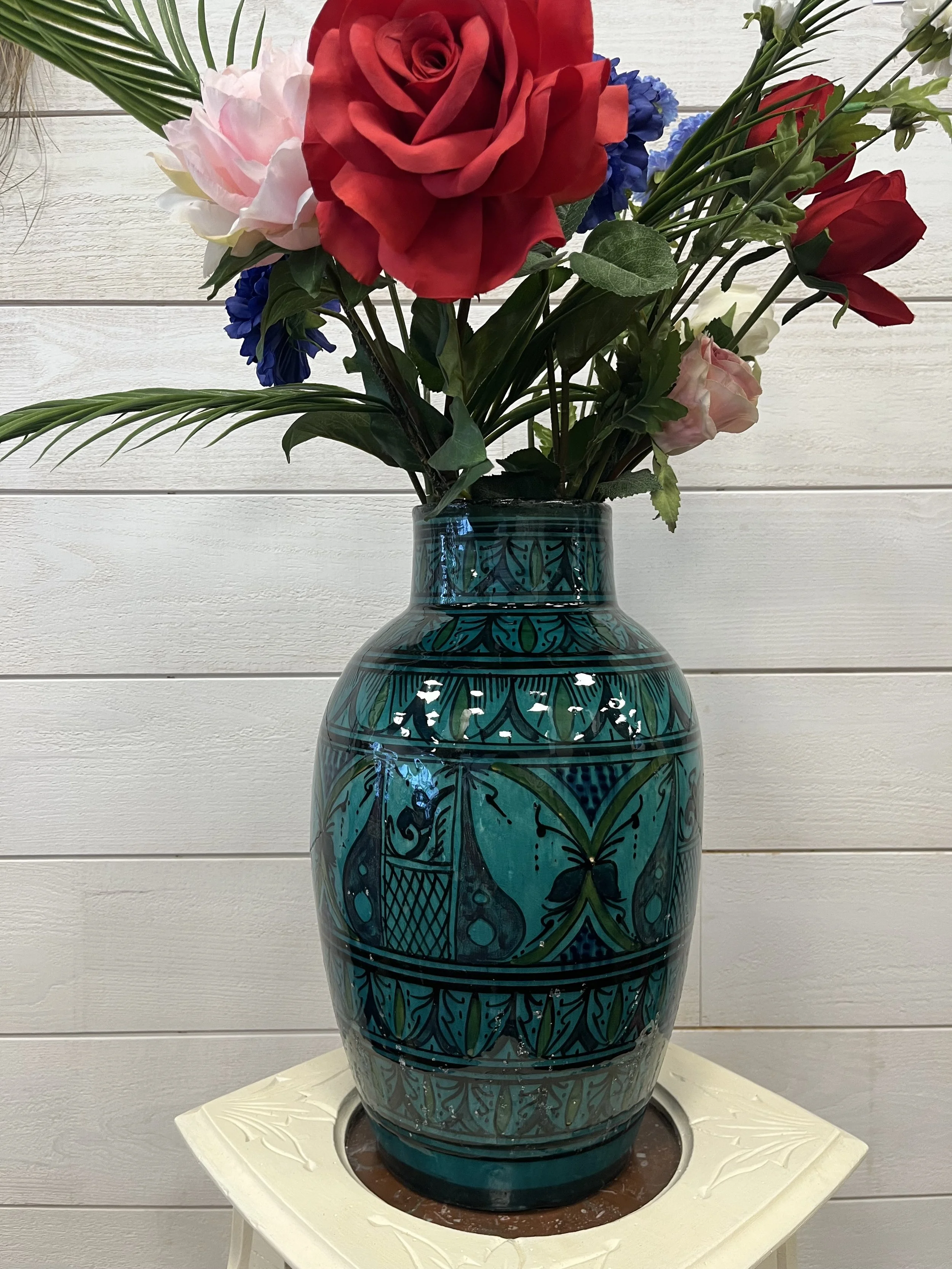 Vase en céramique émaillée de Safi - Le Comptoir de Zanzibar - Brest.jpeg