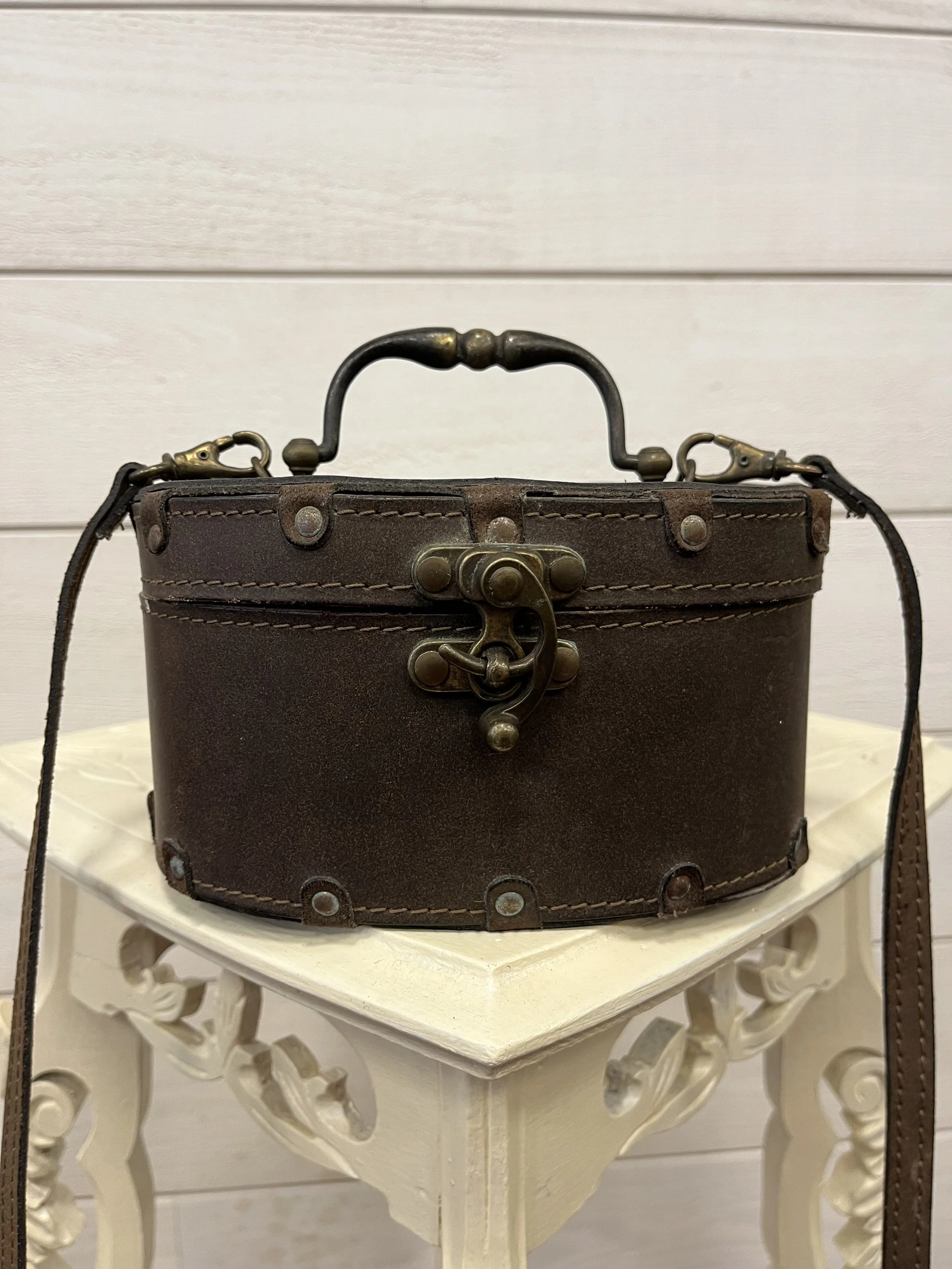 Petite malle de voyage en bandoulière - Vintage