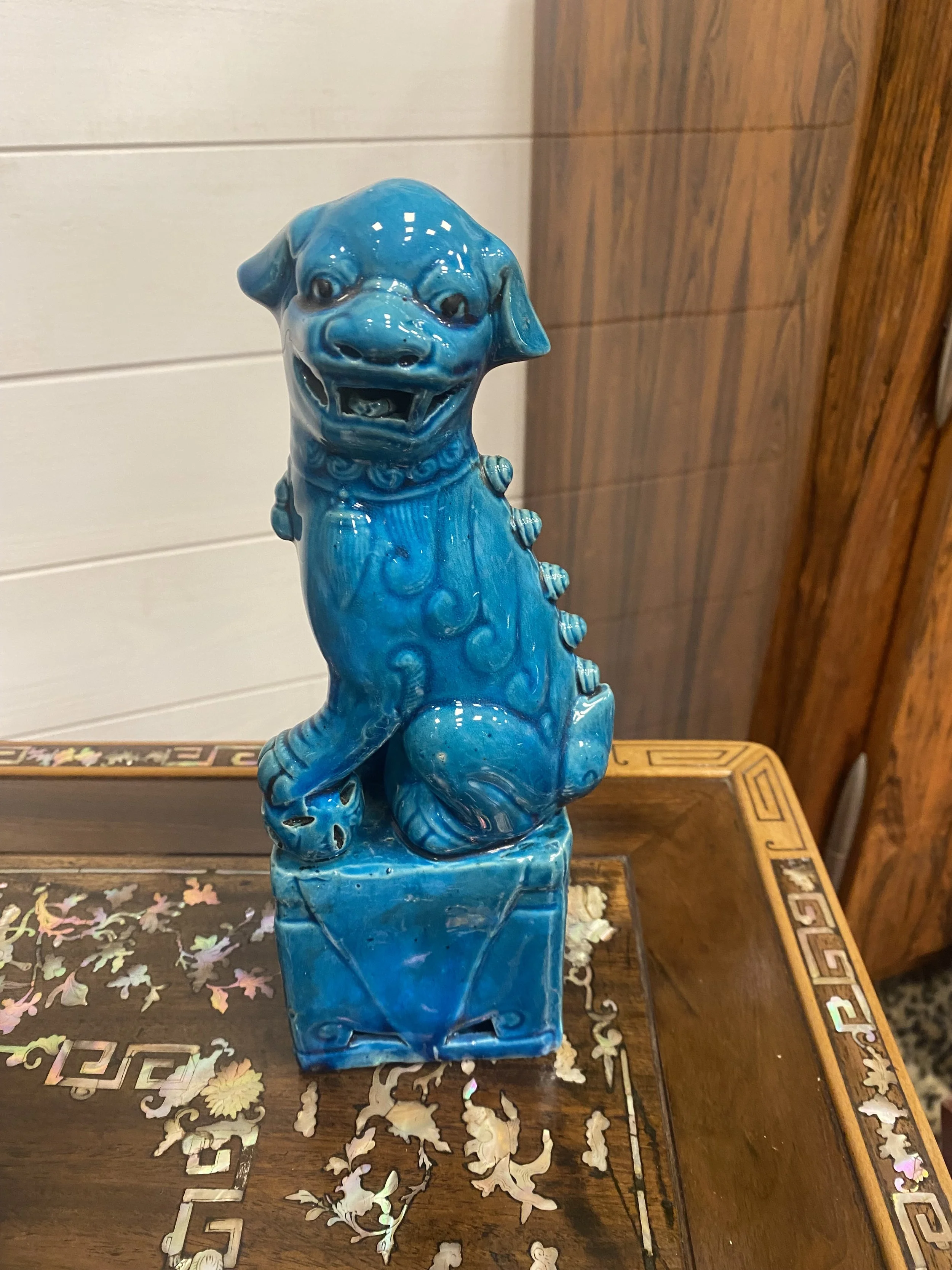 Statuettes de chiens foo chinois