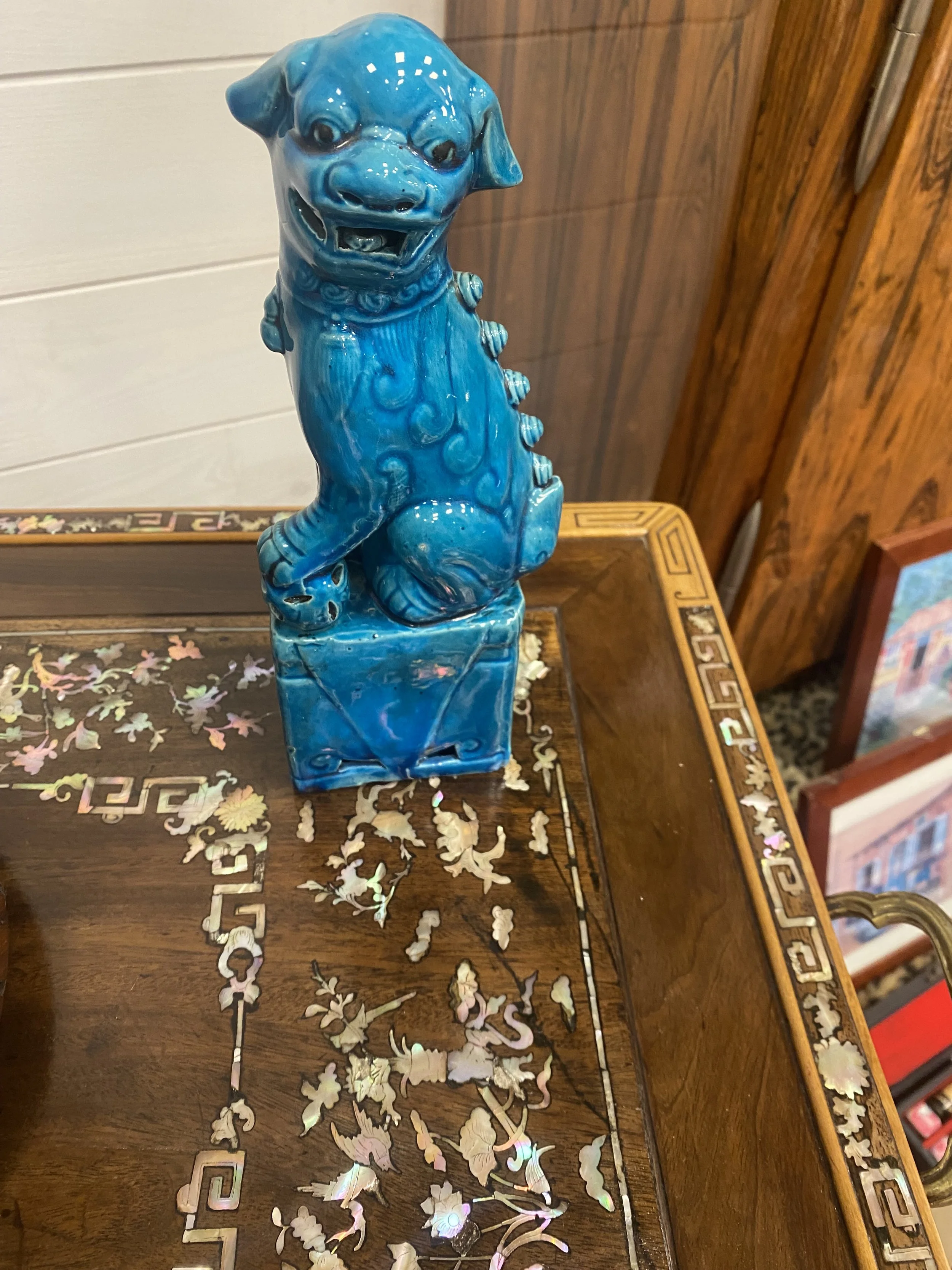 Bibelot chiens bleu - comptoir de zanzibar - Brest 3.jpeg