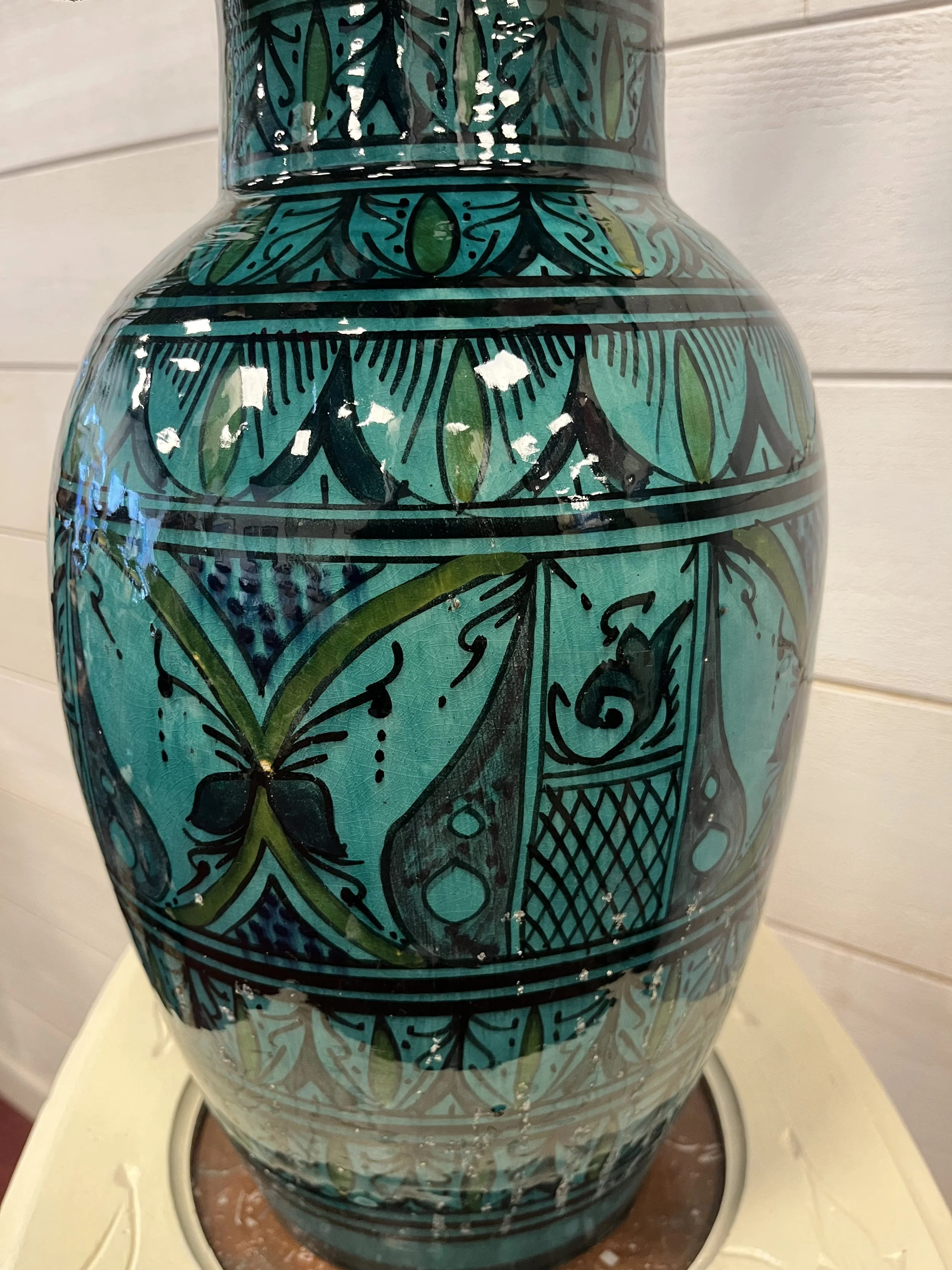 Vase en céramique émaillée de Safi - Le Comptoir de Zanzibar - Brest 2.jpeg