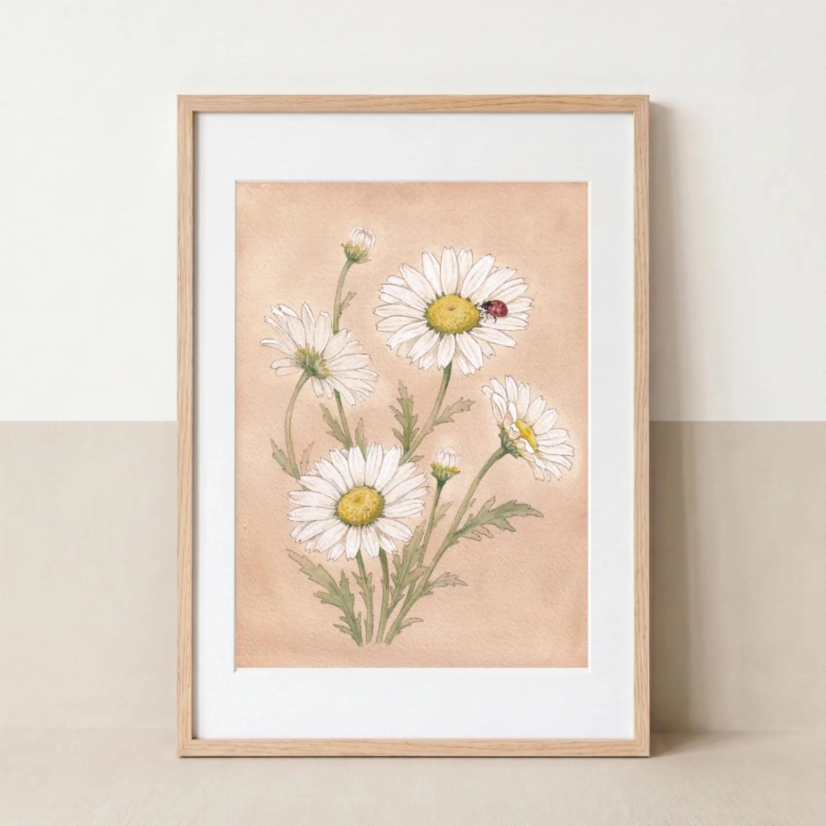 Daisies & Ladybug