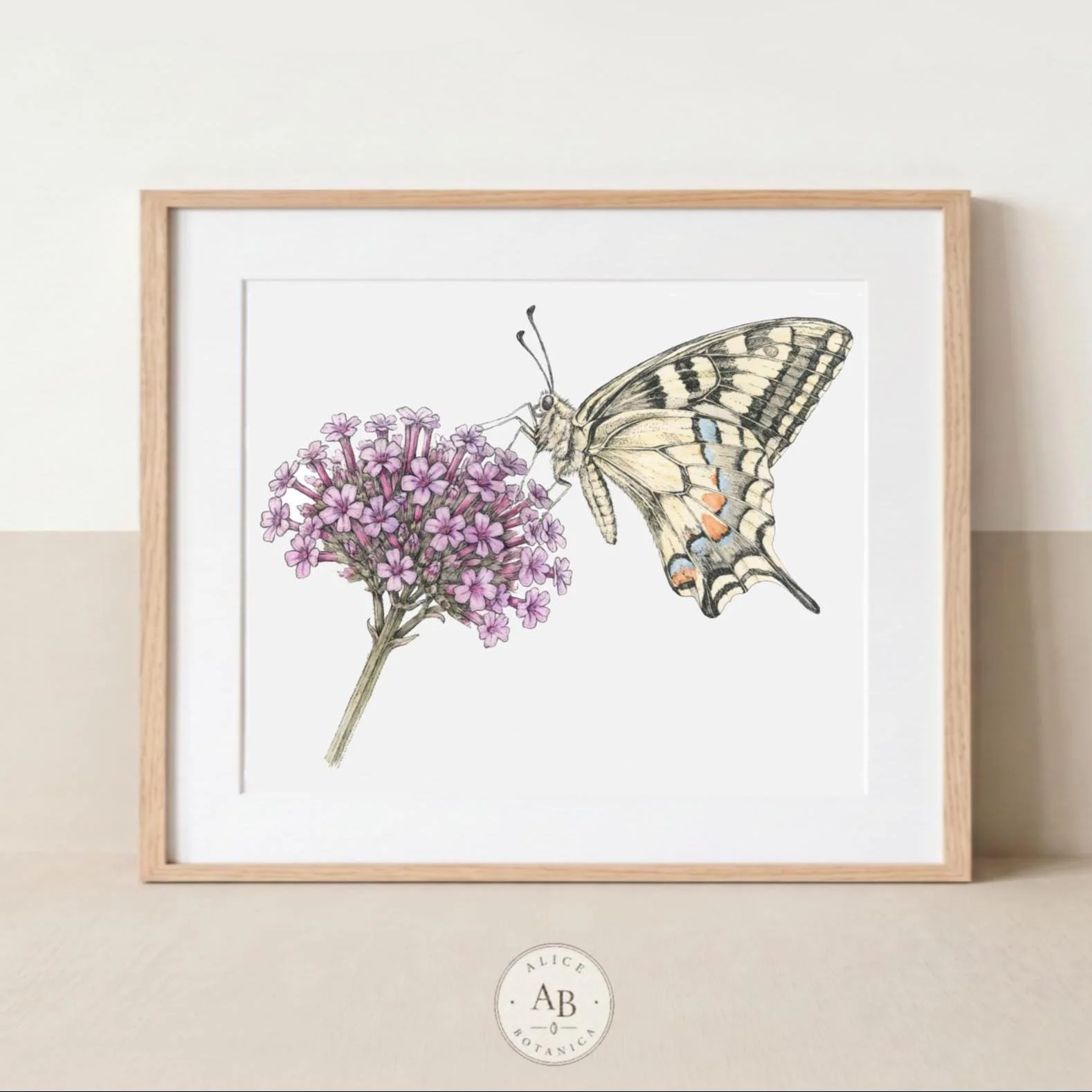 Swallowtail Butterfly & Verbena