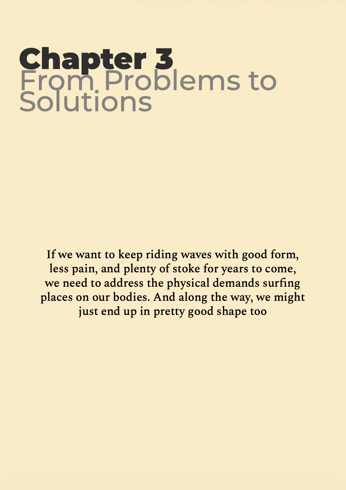 Chapter explaining the evidence-based approach to back pain in surfers.