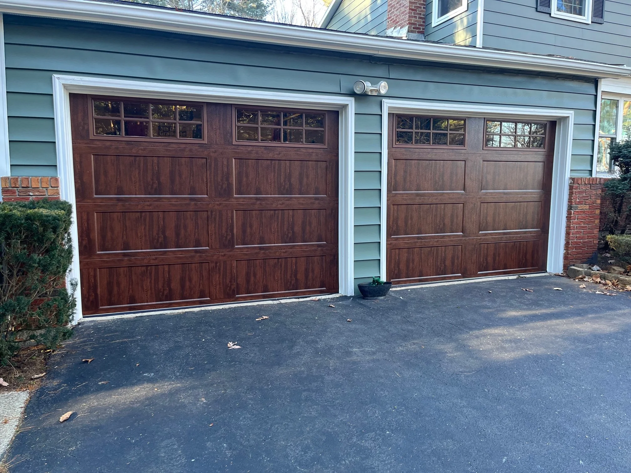 New garage door installation - Clopay Bridgeport - Ballston Lake, NY