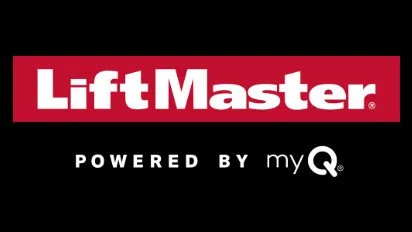 LiftMaster logo with text 'Powered by myQ'