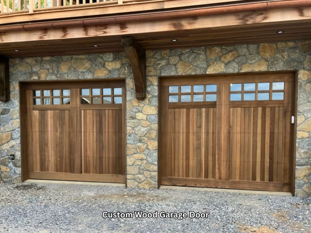 Carriage Door Style Garage Door - Custom Wood Door - Saratoga Springs, NY