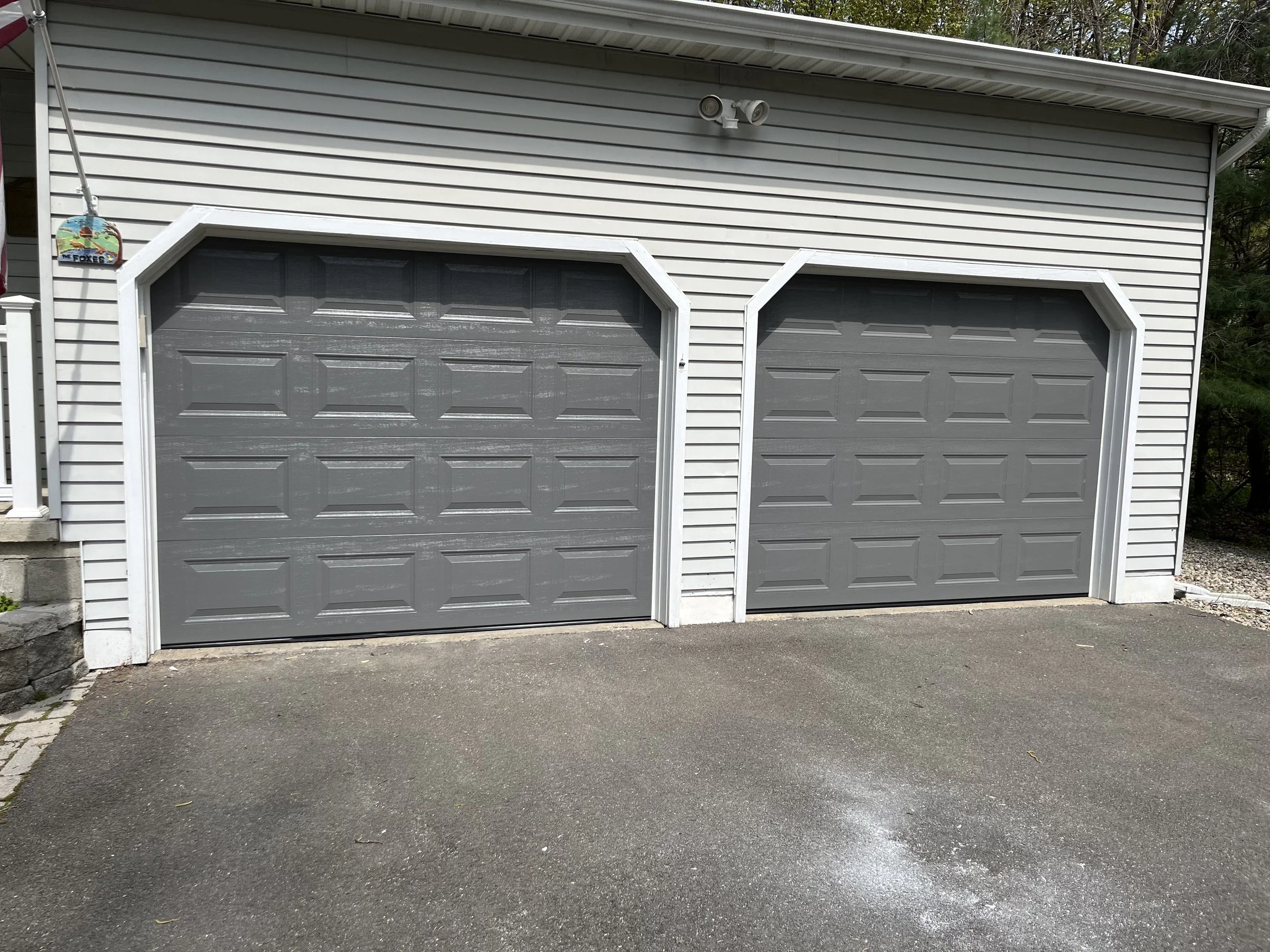 Traditional raised panel garage door installed in Clifton Park, NY