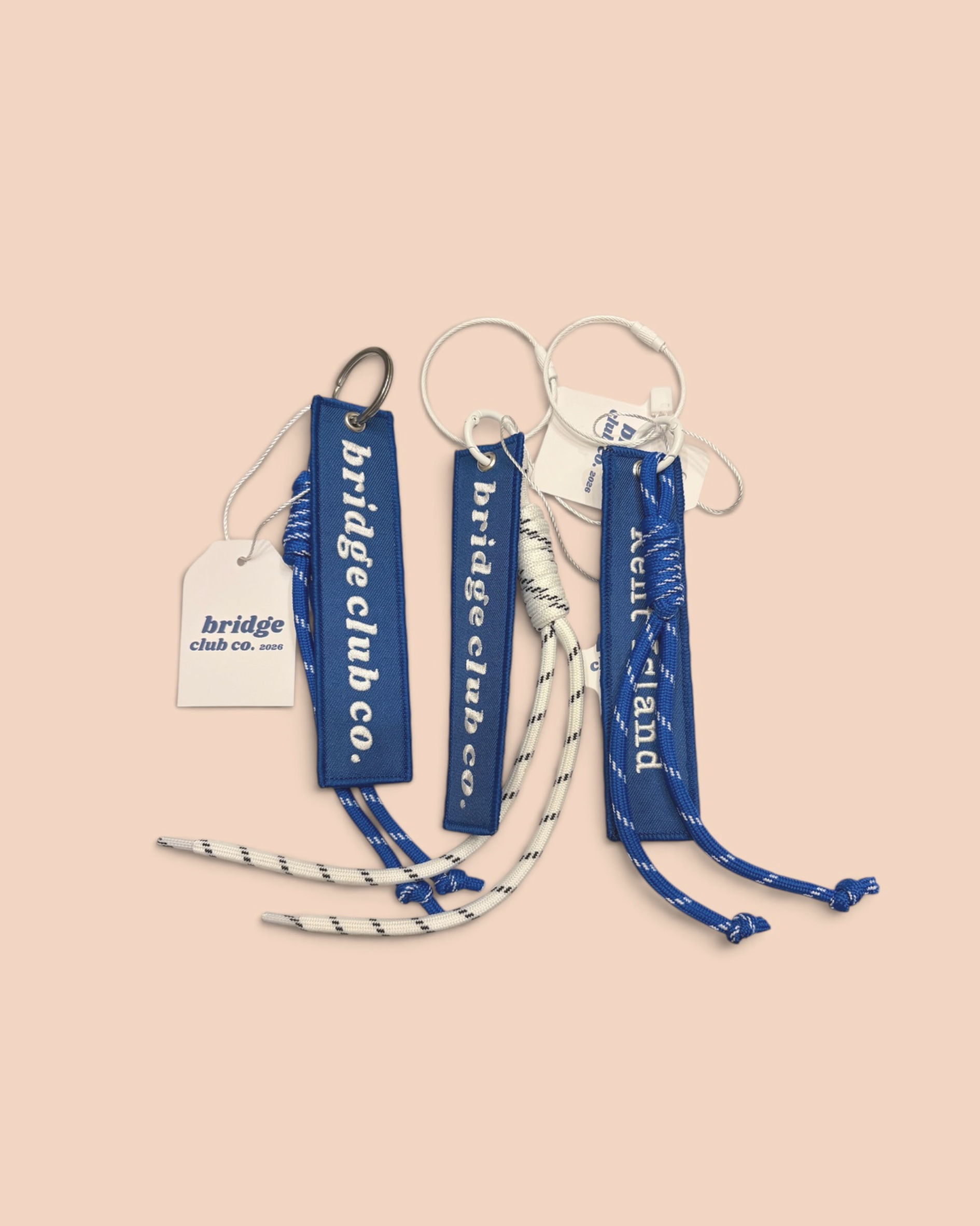 Embroidered Jet Tag Bag Charm