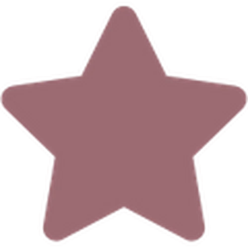 Étoile en forme de mémoire rose avec contour décousu