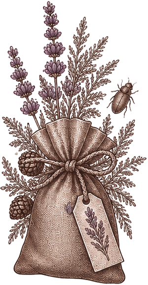 Illustration botanique évoquant la prévention des nuisibles