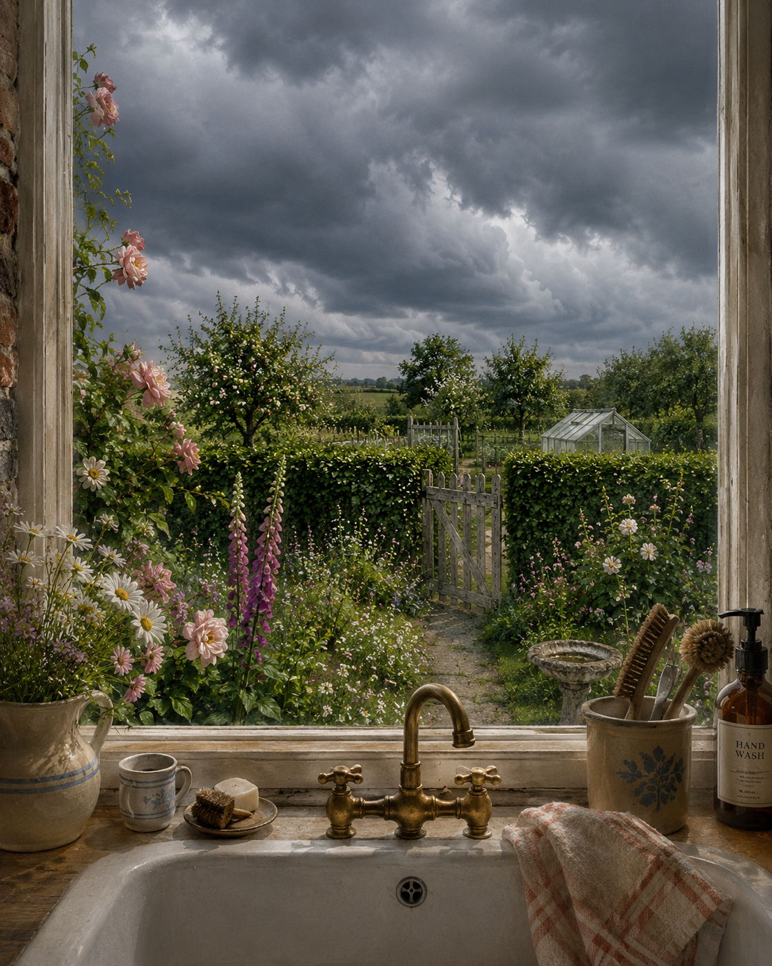 Rainy washing up views
