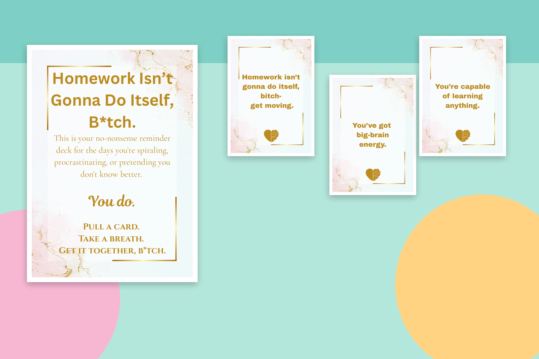 Homework Affirmation Cards