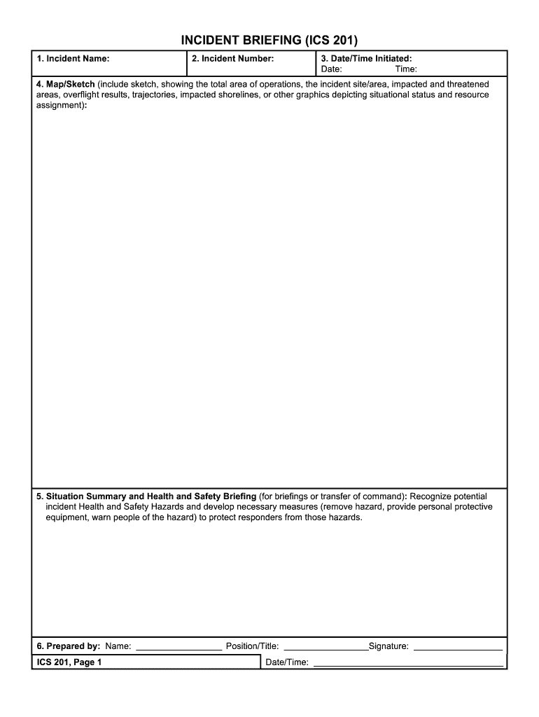 ICS-201 Forms