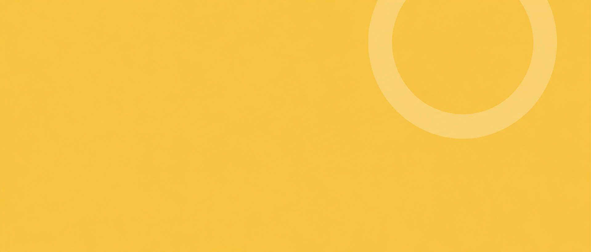 Abstract yellow background with overlapping translucent white circles