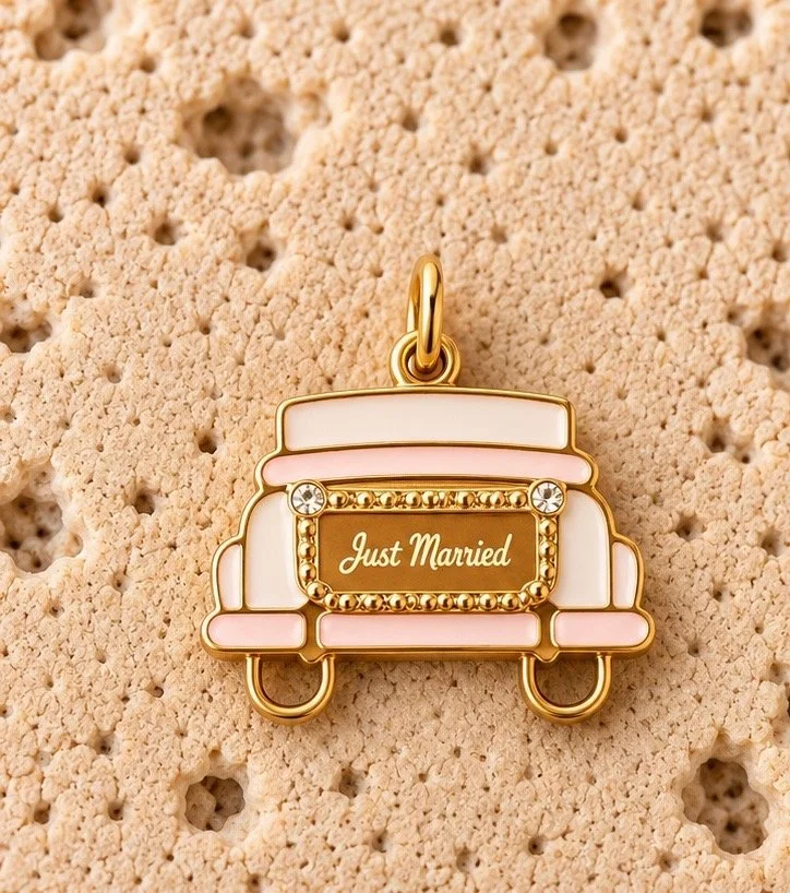 Just Married Car Charm