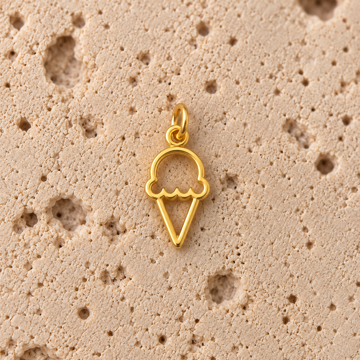 Gold Ice Cream Cone