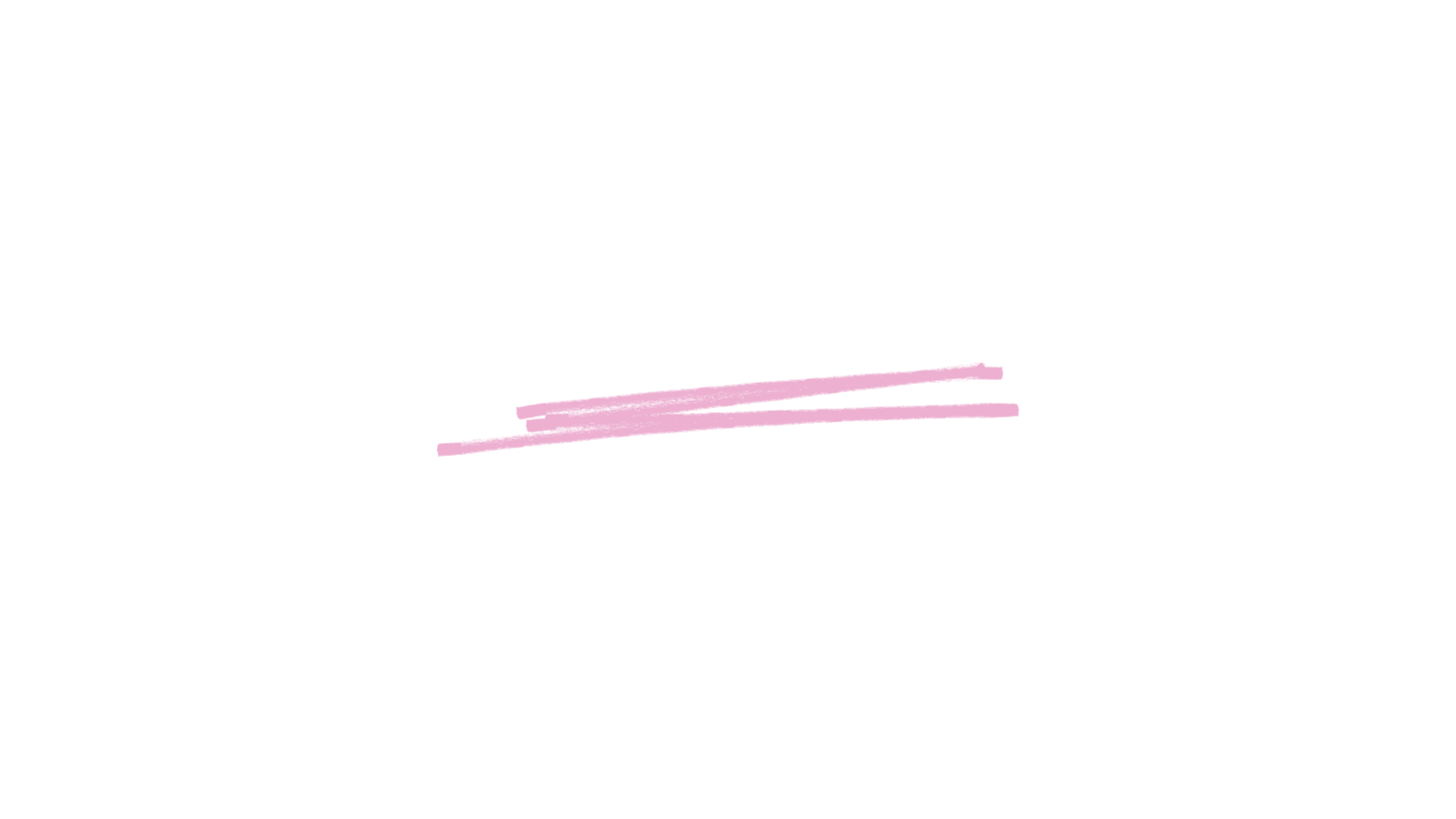 A stylized drawing of a black panther face with a pink scribble across the mouth area.