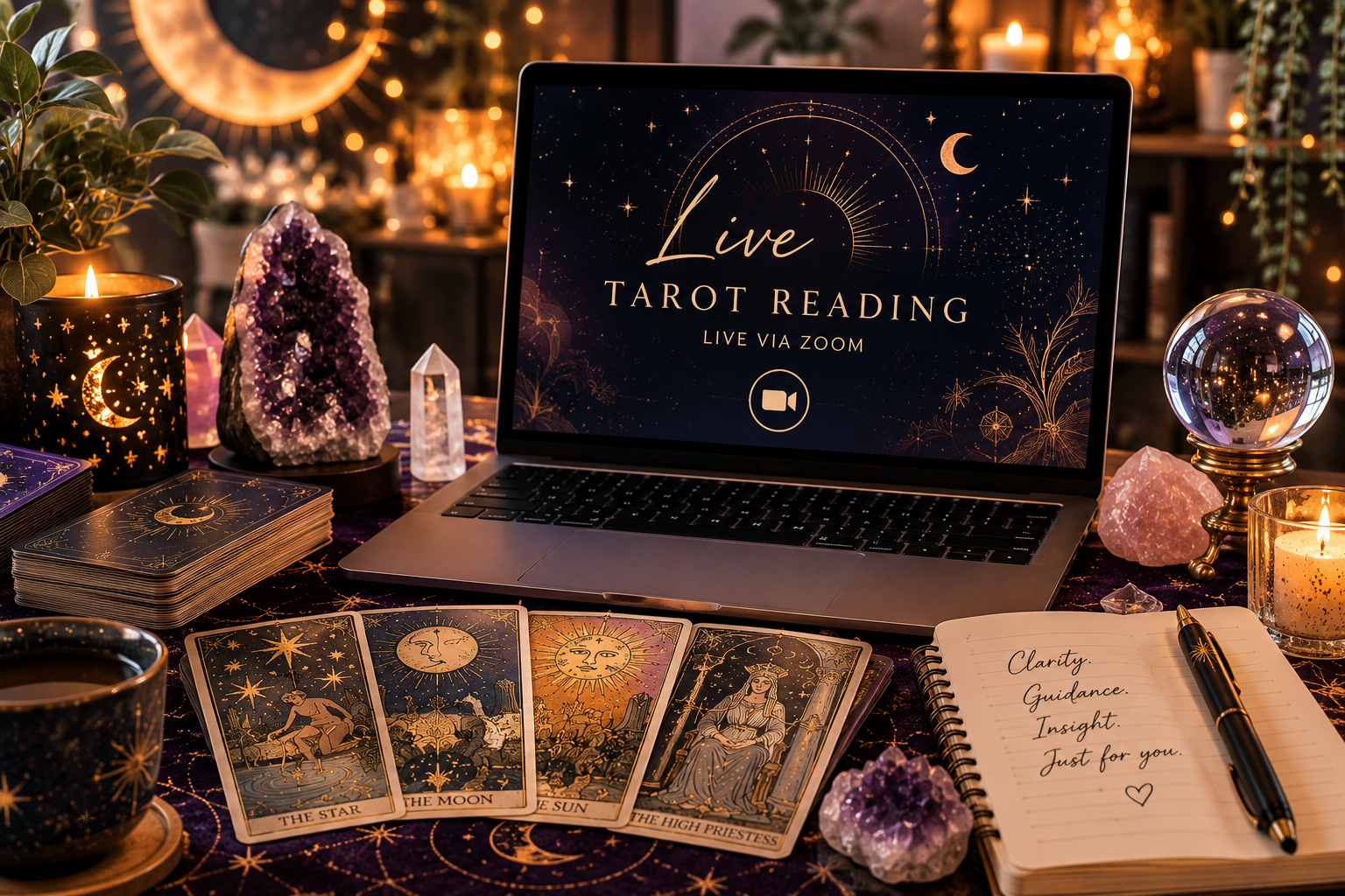 30 Minute Live Zoom Reading