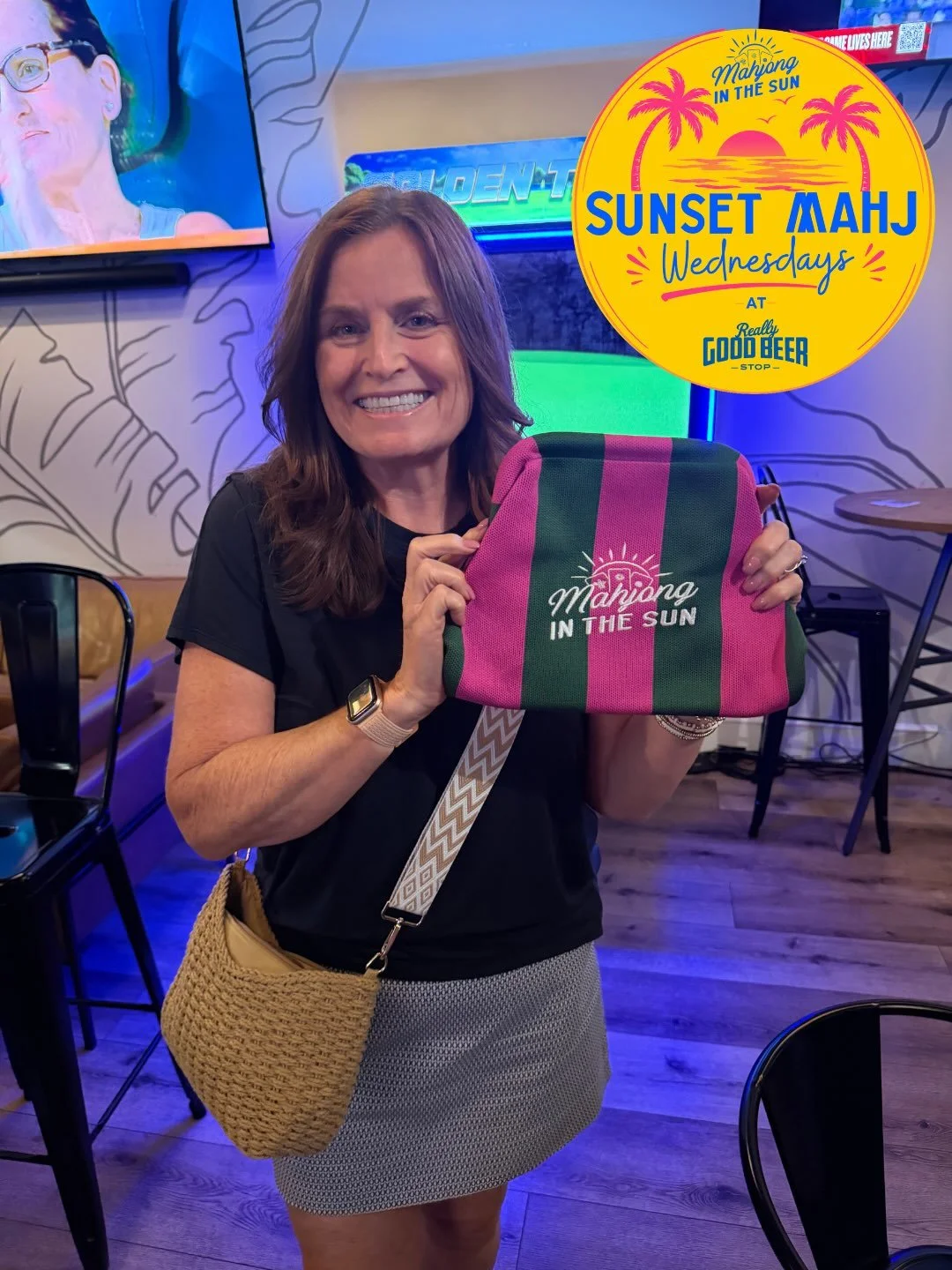 It&rsquo;s Sunset Mahj Wednesday! 🌅🀄️

Join us TONIGHT from 6&ndash;9 PM at @reallygoodbeerstopnocatee for an evening of mahjong, drinks, pizza + plenty of friendly competition!

✨ Open play mahjong
✨ Reserved seating with players at your skill lev