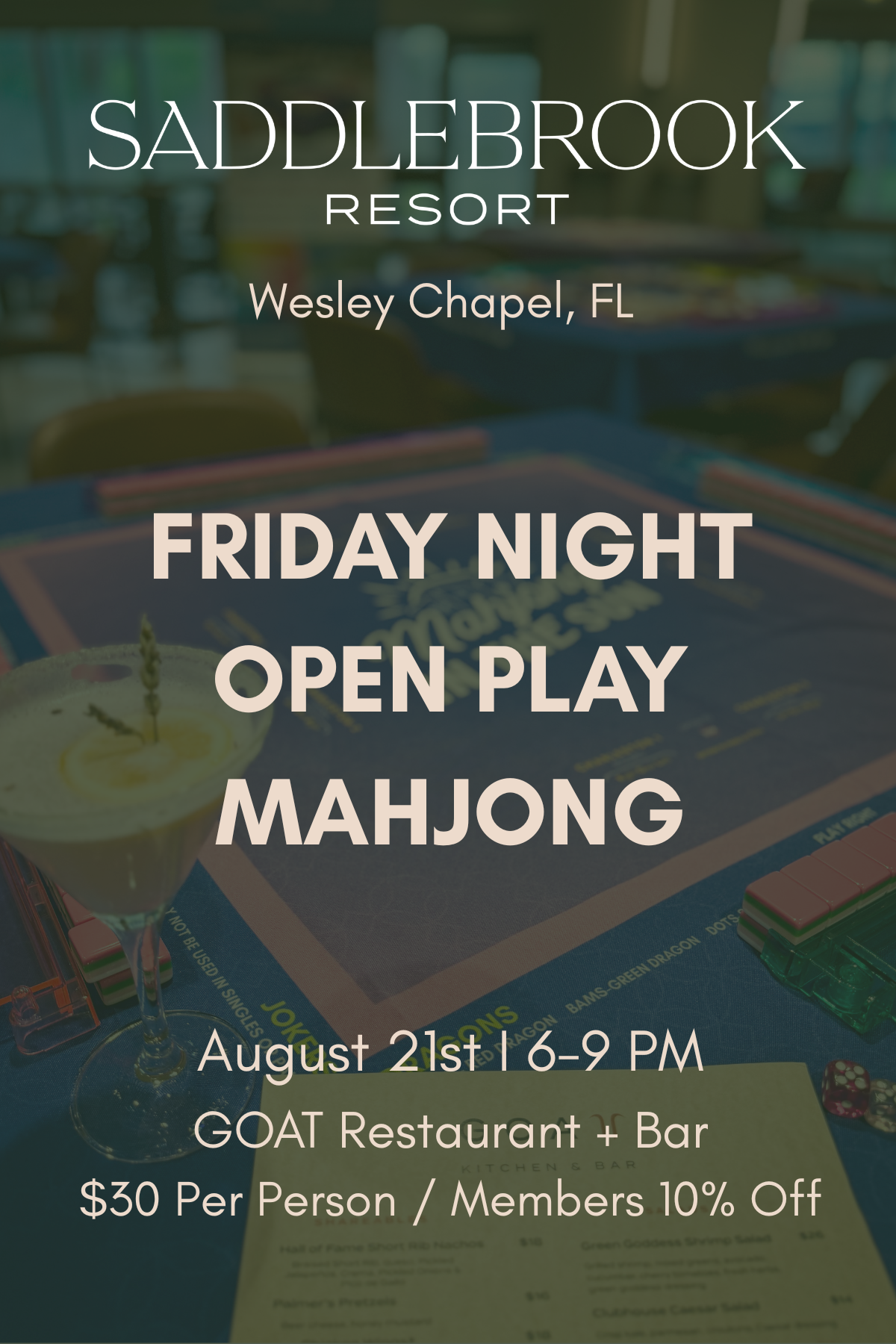 Friday Night Open Play Mahj