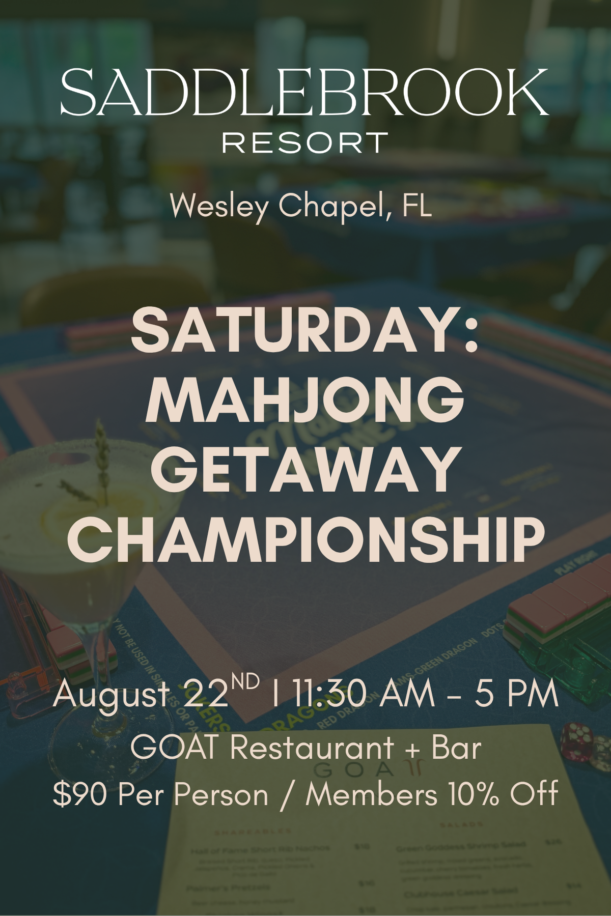 The Mahjong Marathon at Saddlebrook Resort
