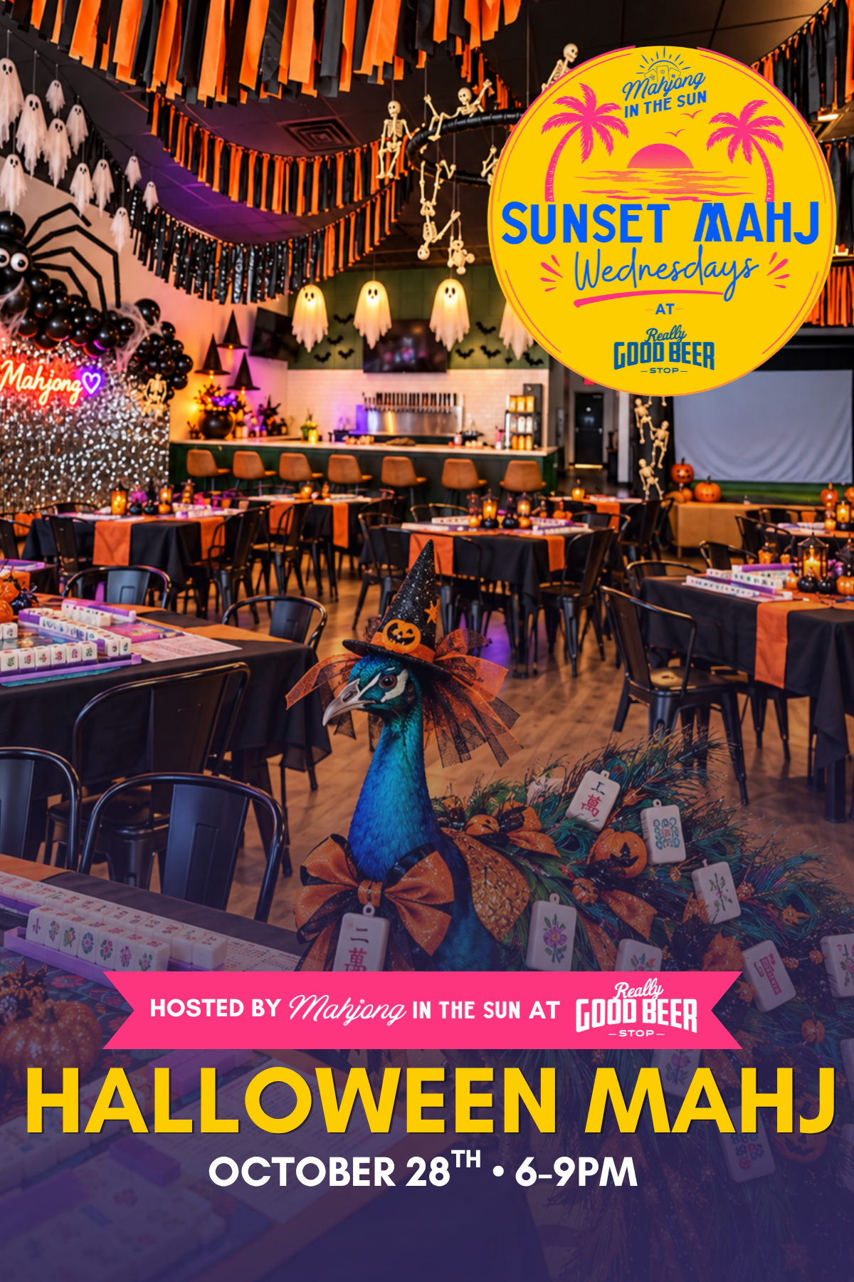 October 28th Sunset Mahj Wednesday Halloween Party