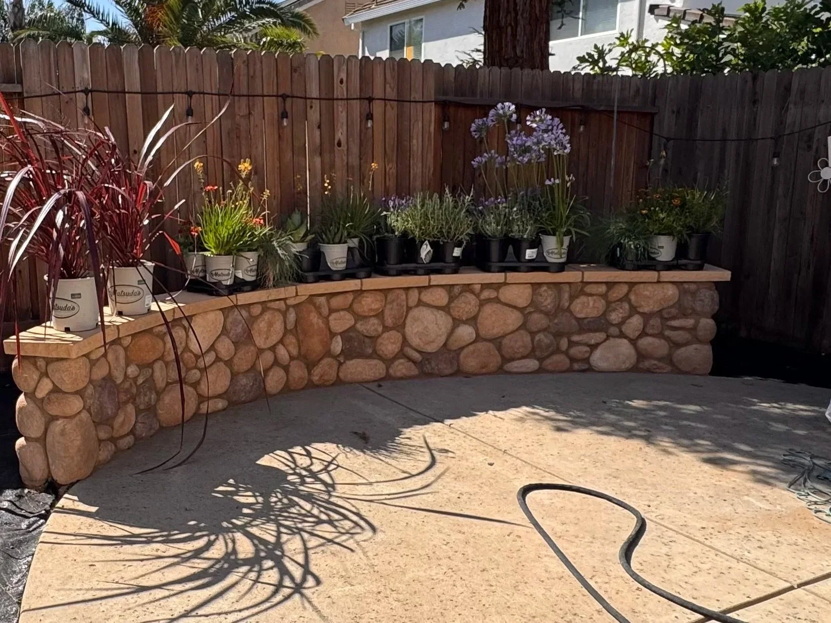 Block/Stone Garden Wall
