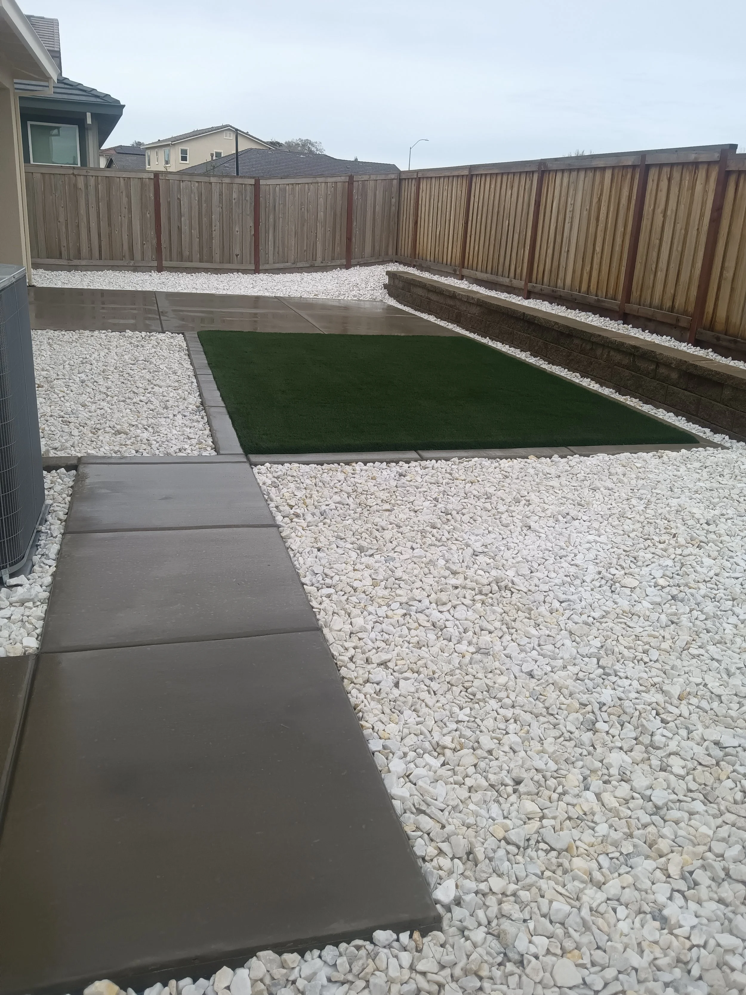 New home landscape - W. Sacramento, CA