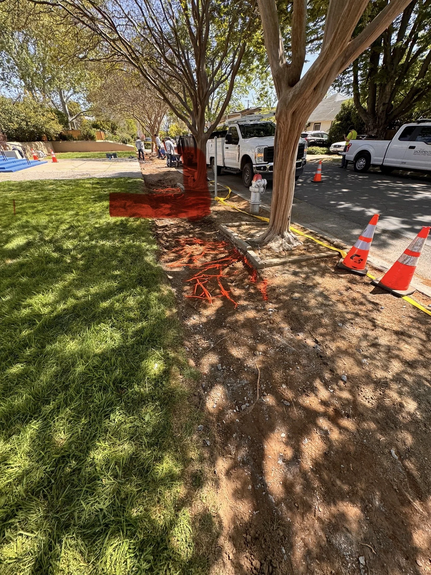 Repairs to sidewalk - City of Sacramento