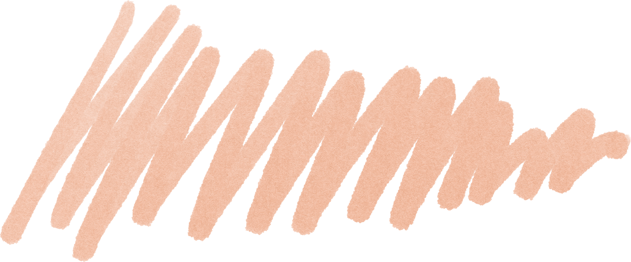 Close-up of peach-colored textured paper with oblique text written in the same color.