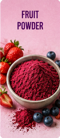 Certified organic fruit powders for wholesale and commercial manufacturing