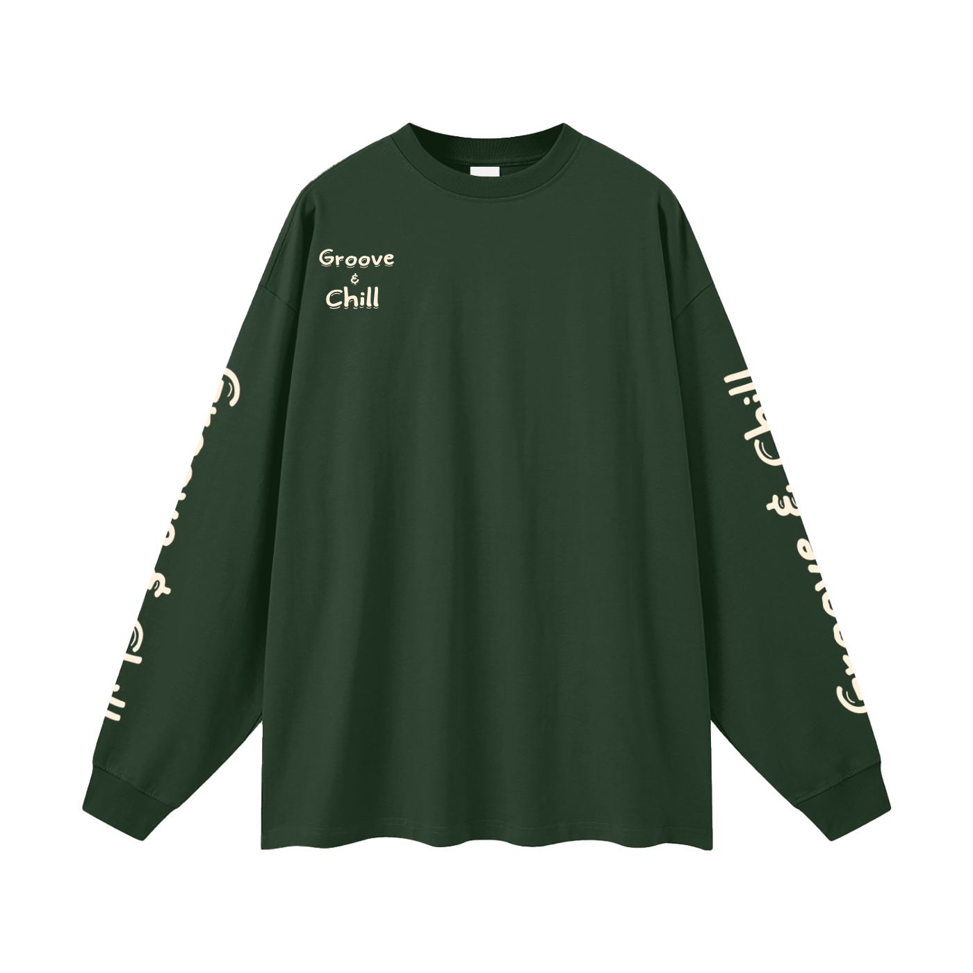 THE Oversize Long Sleeve Tee "Groove & Chill"