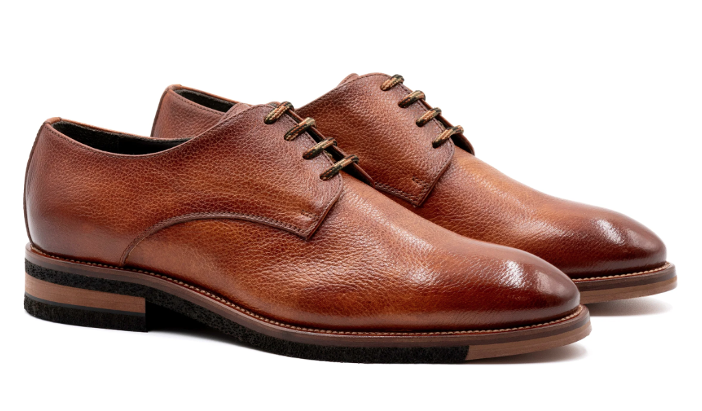 Tuscan Italian Calf leather Plain Toe - Whiskey