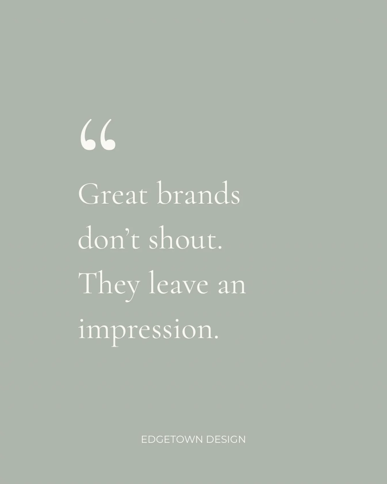 One thing I&rsquo;ve noticed after looking at hundreds of businesses is that most don&rsquo;t have a marketing problem. 

They have an impression problem. 

They work incredibly hard, but their branding doesn&rsquo;t reflect the quality of what they 