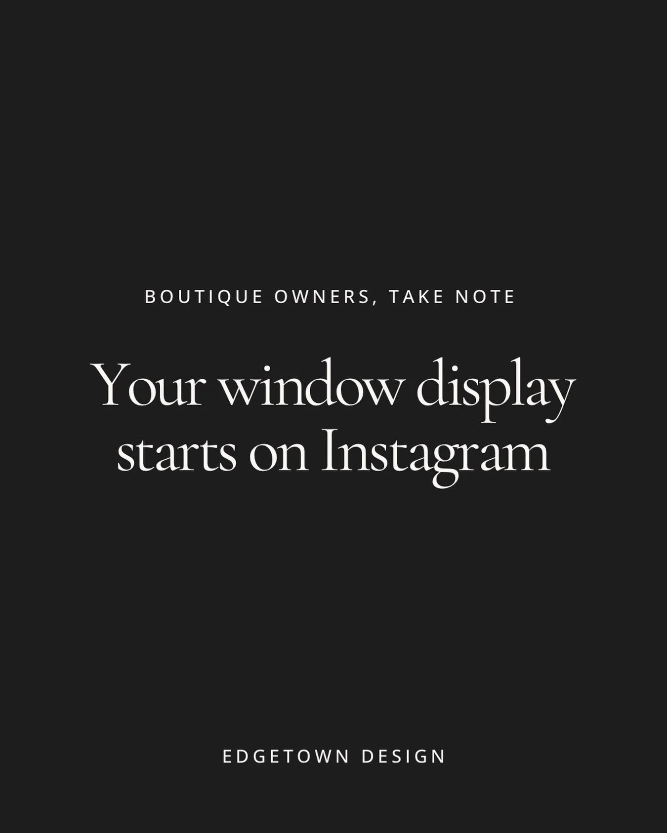 When boutique owners invest in their storefront, they think about every detail. The lighting. The displays. The colours. What&rsquo;s in the window. They know those first few seconds determine whether someone walks in or keeps walking.

The same thin
