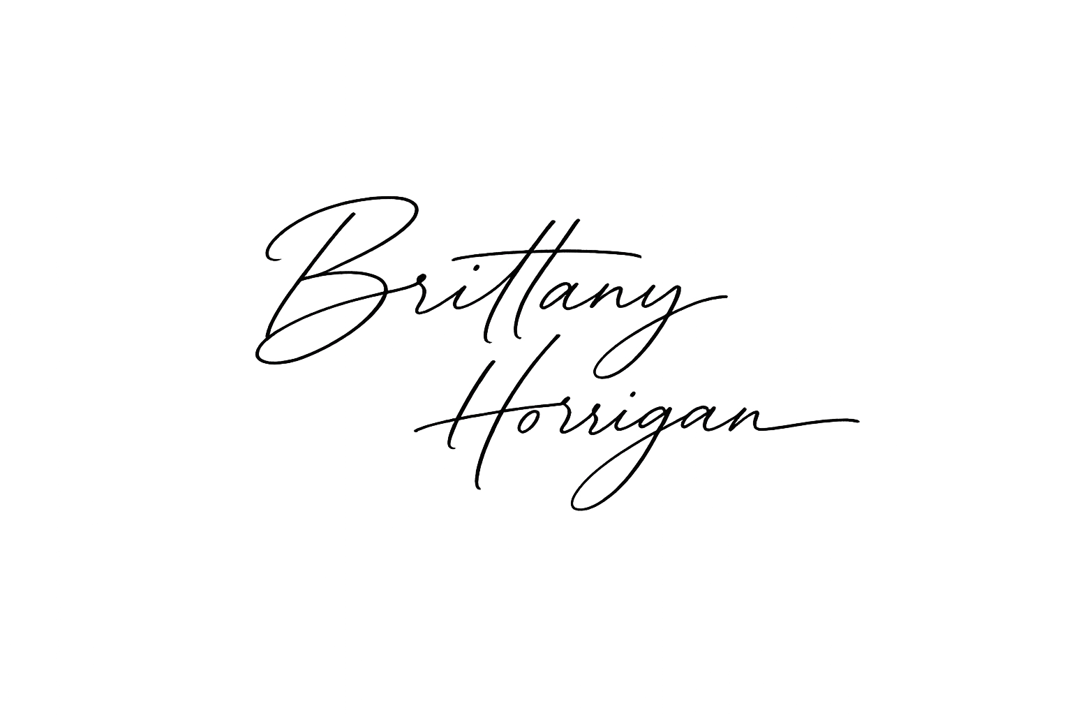 Signature text reading 'Brittany Hovigian' in elegant, cursive script.