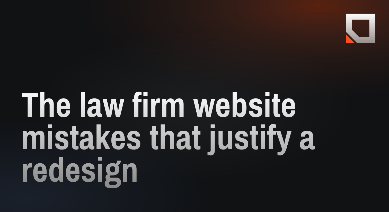 The law firm website mistakes that justify a redesign