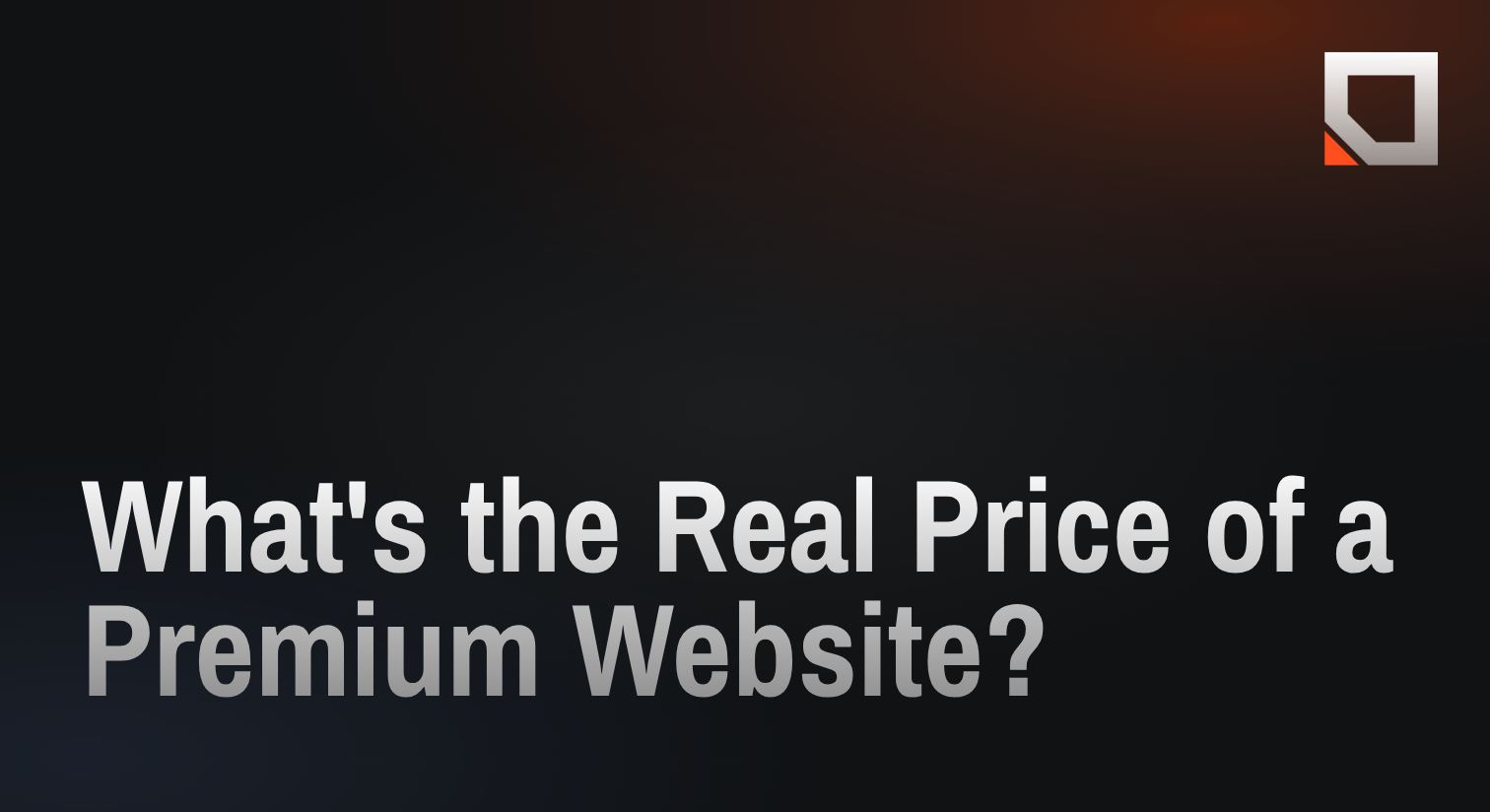 What's the Real Price of a Premium Website?