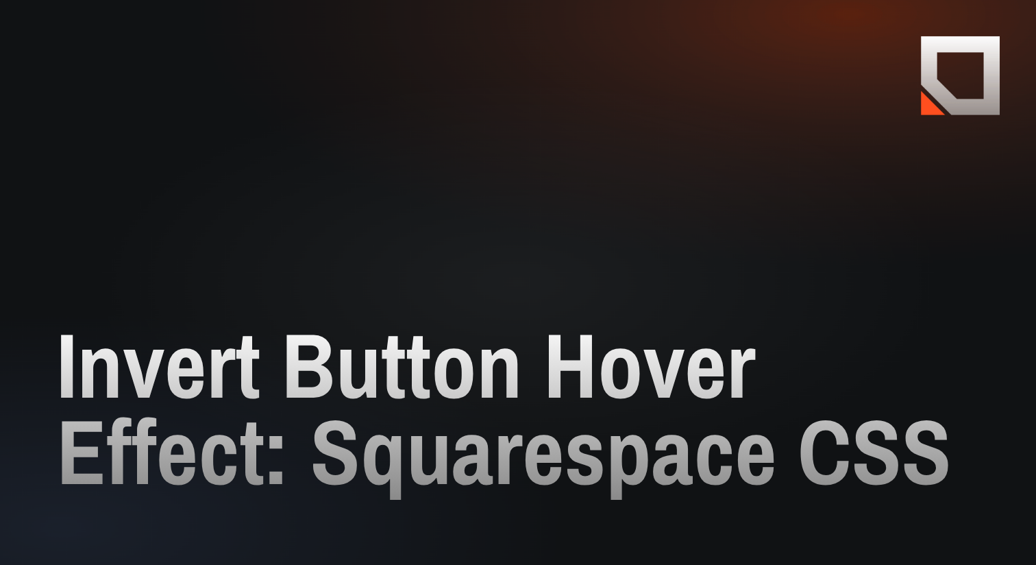 Invert Button Hover Effect: Squarespace CSS