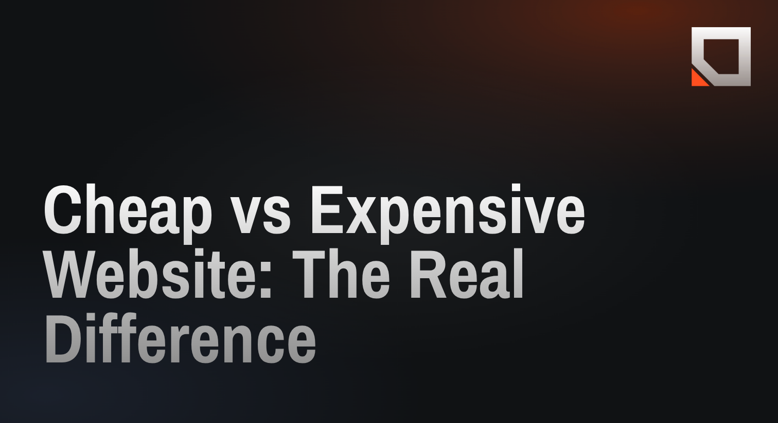 Cheap vs Expensive Website: The Real Difference