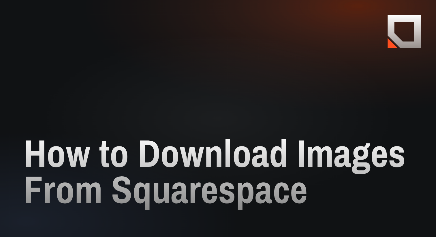 How to Download Images From Squarespace