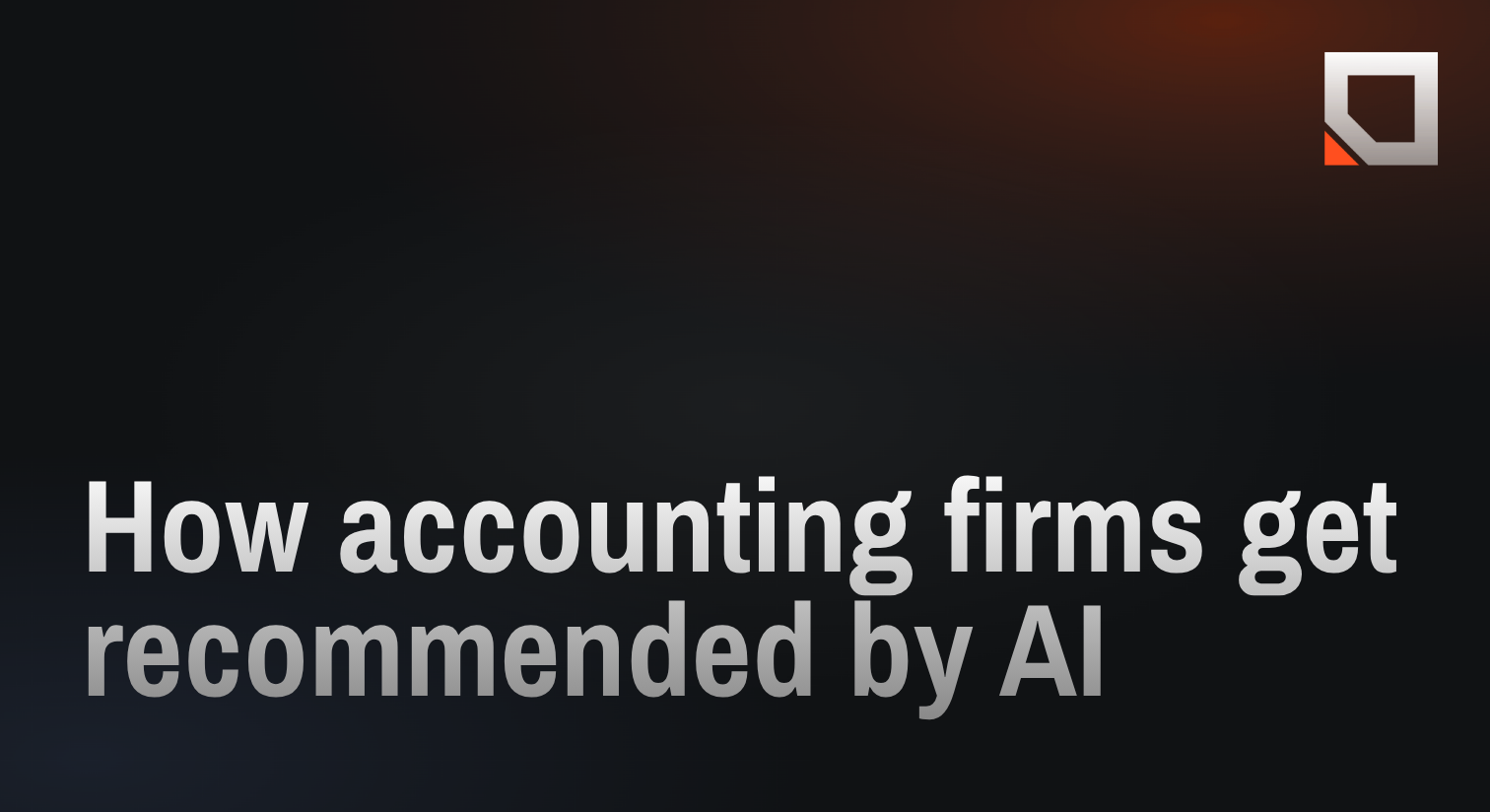 How accounting firms get recommended by AI