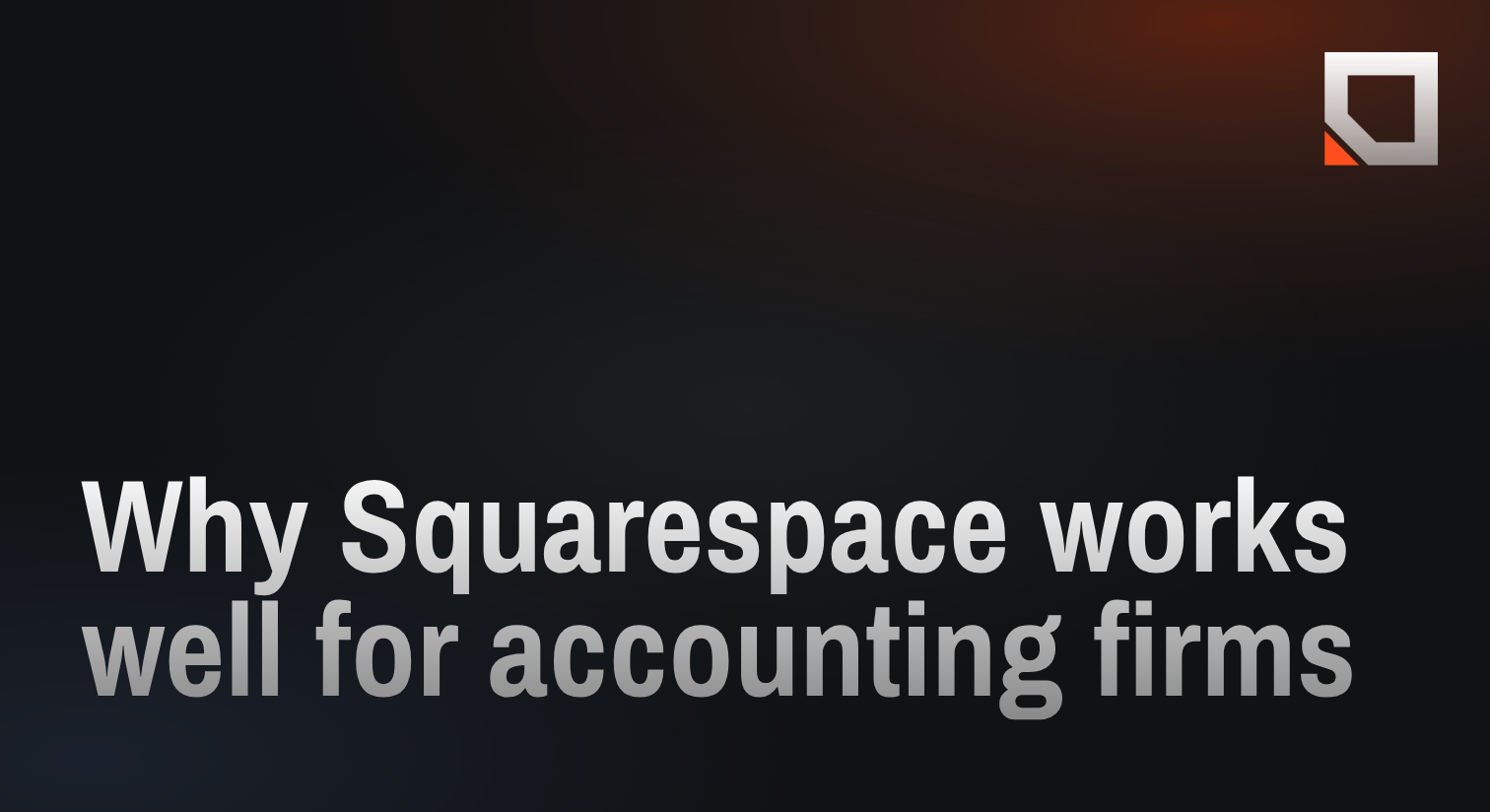 Why Squarespace works well for accounting firms
