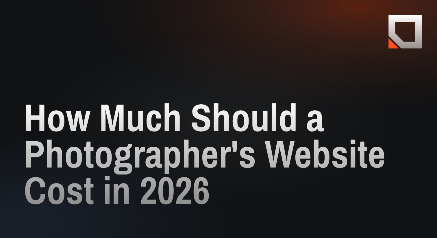 How Much Should a Photographer's Website Cost in 2026