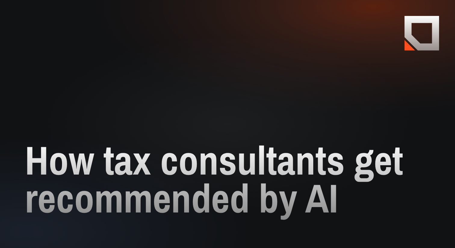 How tax consultants get recommended by AI